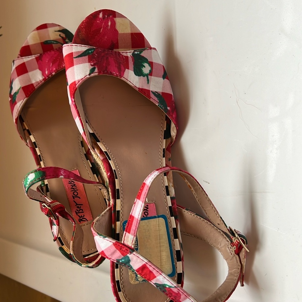 Betsy Johnson brand sandals.